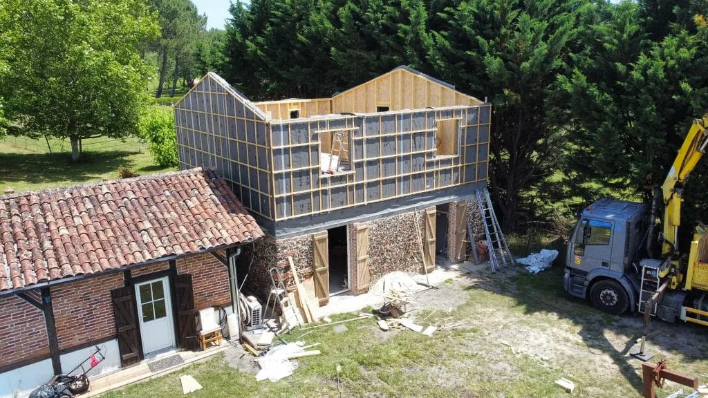 elevation maison bois